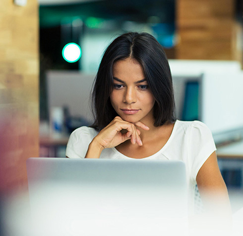 Customer accessing unemployment insurance account online